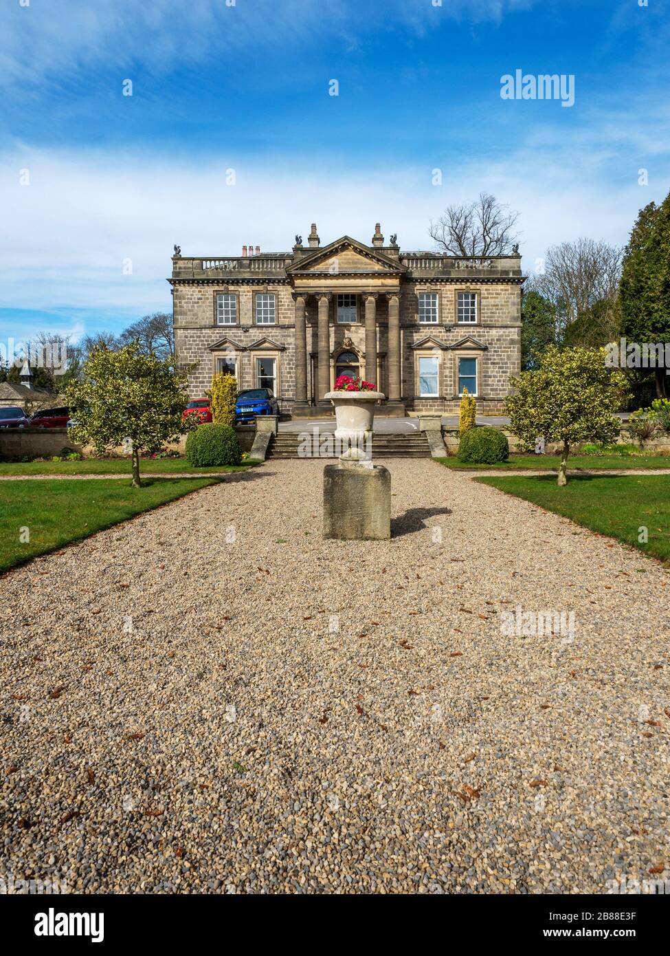 The sunken garden at Conyngham Hall Knaresborough North Yorkshire