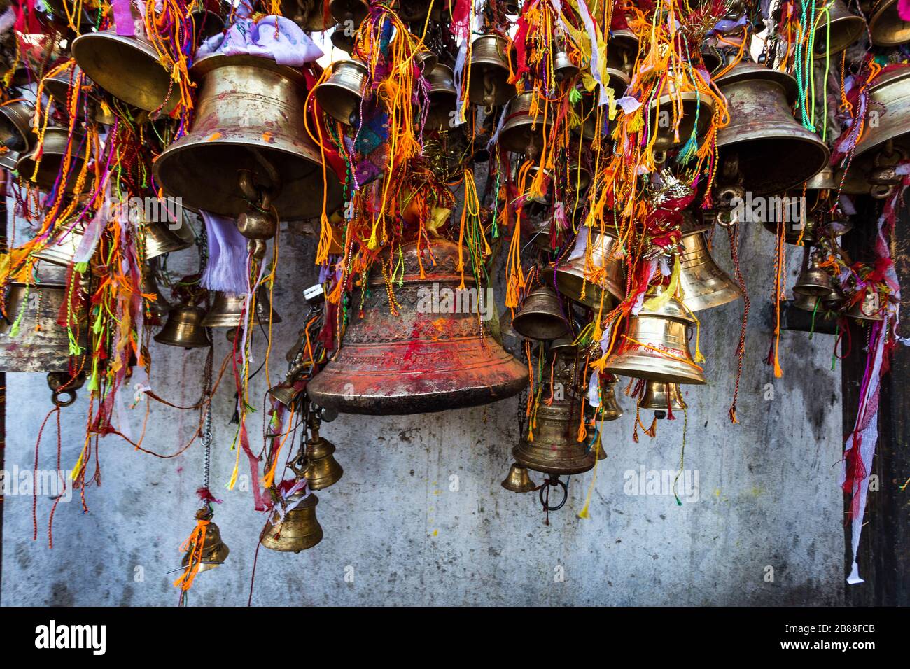 Temple Bells Stock Photo