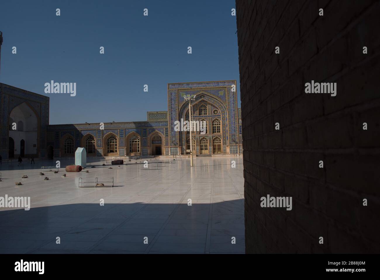Herat Blue Mosque - Masjed Jame Herat, Afghanistan Stock Photo