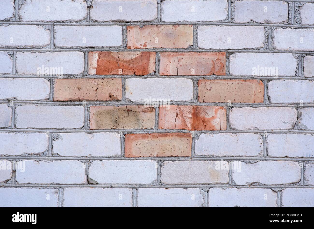 Brick wall background. Silicate brick. Brick pattern. Texture. Stock Photo