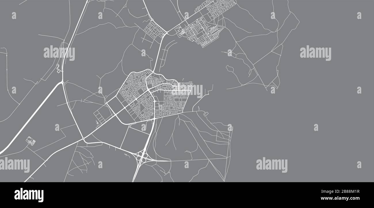 Urban vector city map of Al Khor, Qatar Stock Vector Image & Art - Alamy