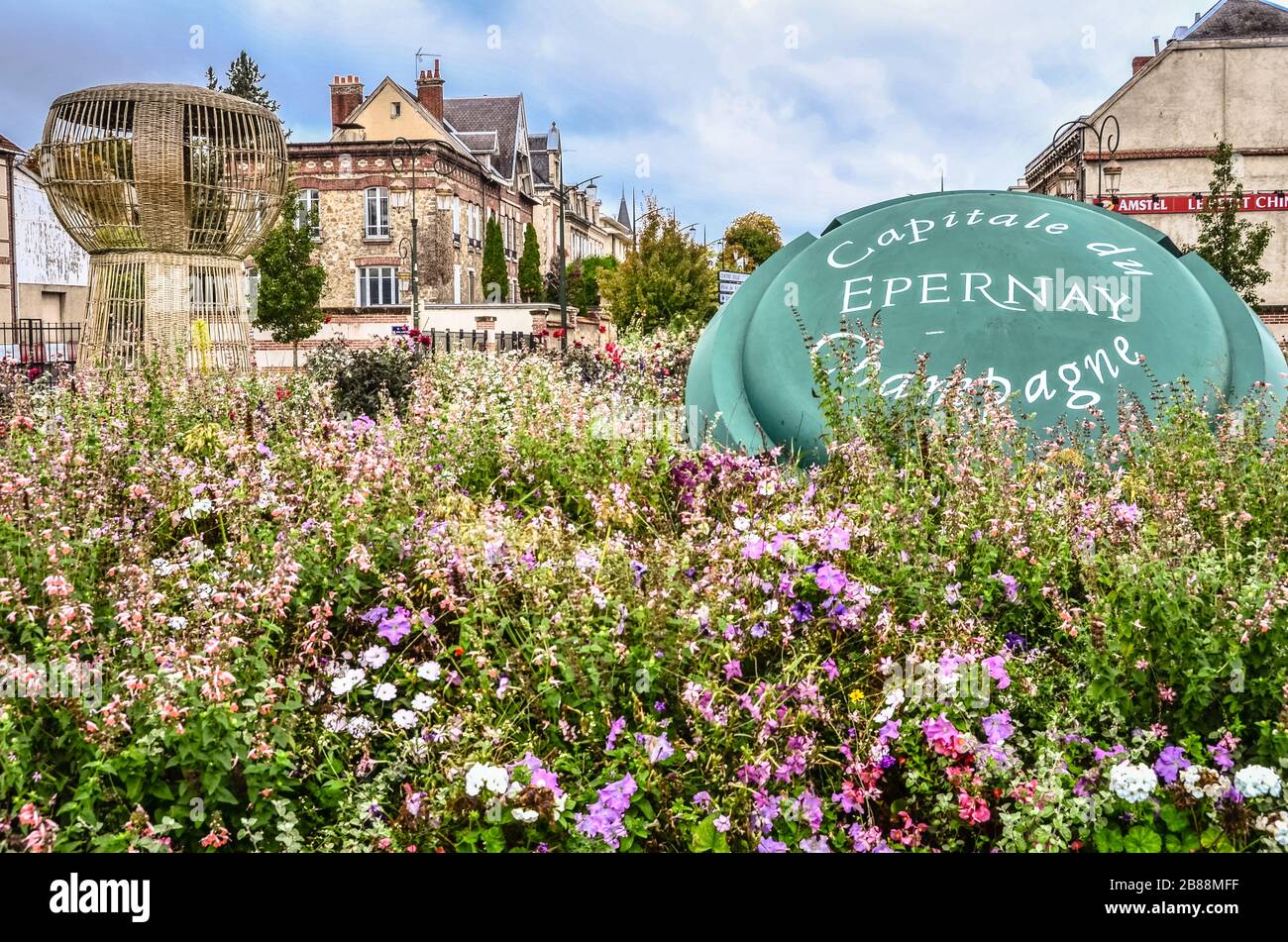 Epernay, France - The Capital of Champagne Stock Photo