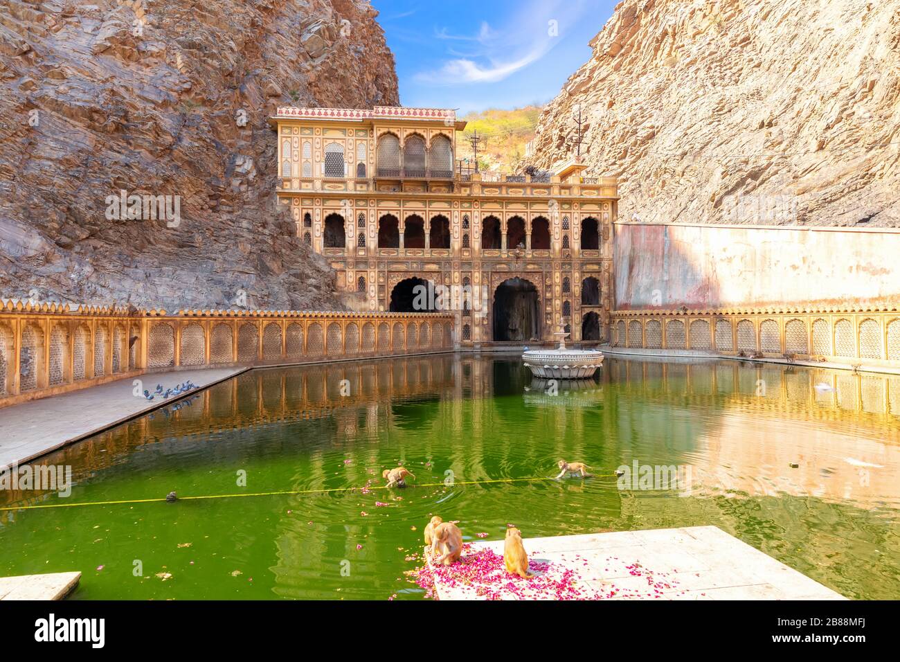 Hanuman temple jaipur rajasthan india hi-res stock photography and