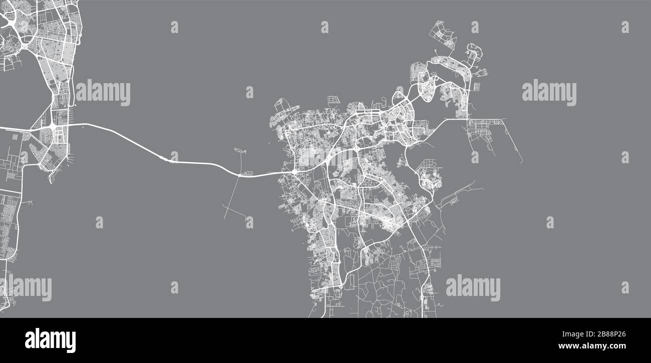 Manama, bahrain aerial Stock Vector Images - Alamy