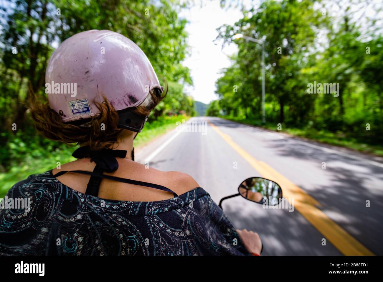 Thai bike Ride Stock Photo