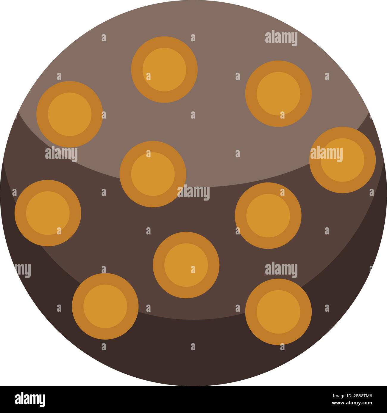 Turkish sweet cake icon, isometric style Stock Vector
