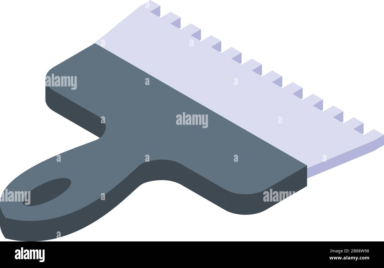 Spatula construction icon, isometric style Stock Vector