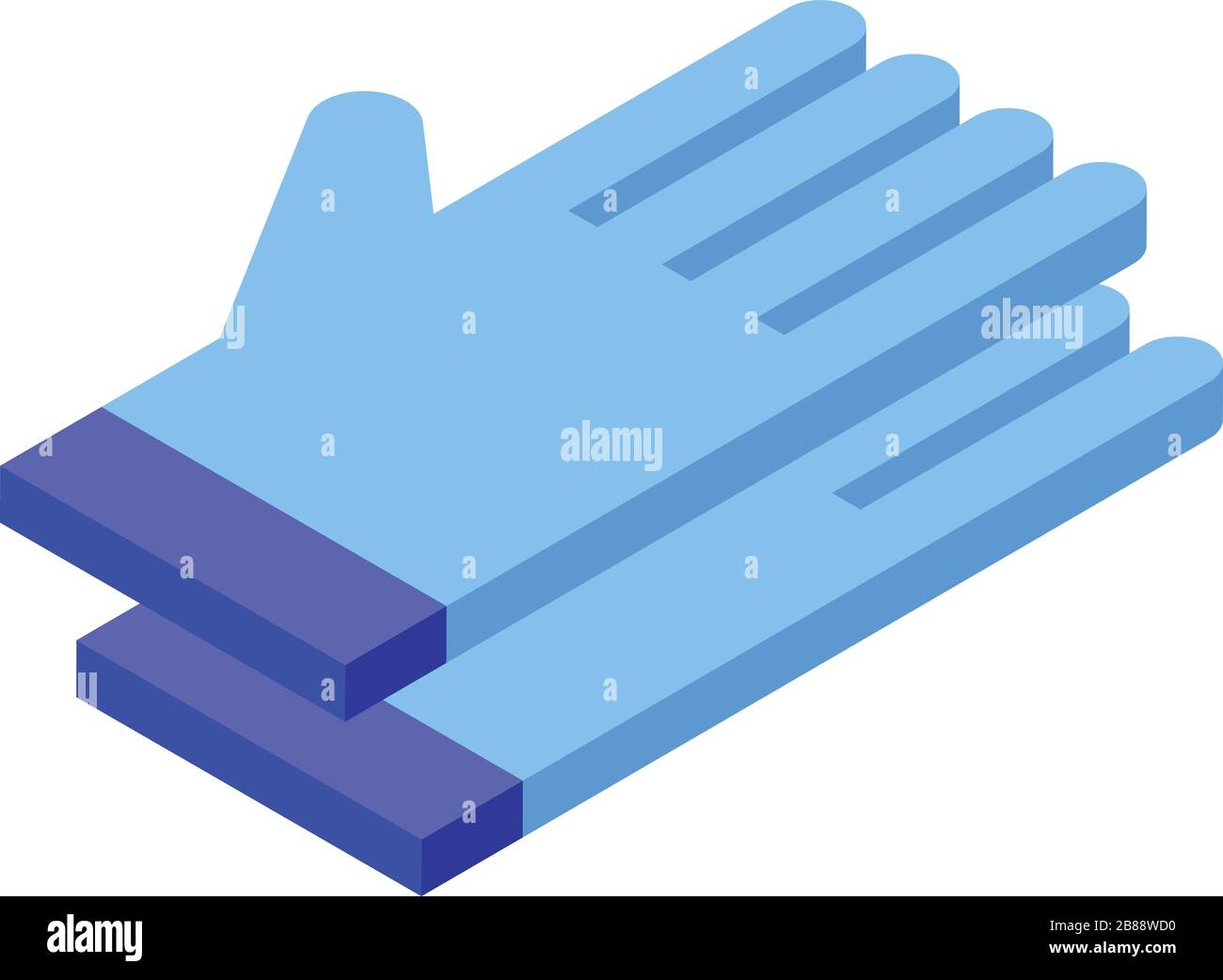 White fabric work gloves Stock Vector Images - Alamy