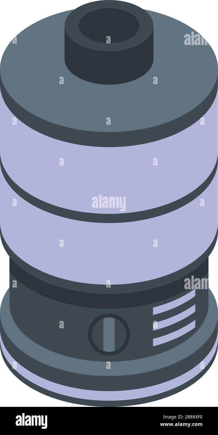 Steamer control icon, isometric style Stock Vector