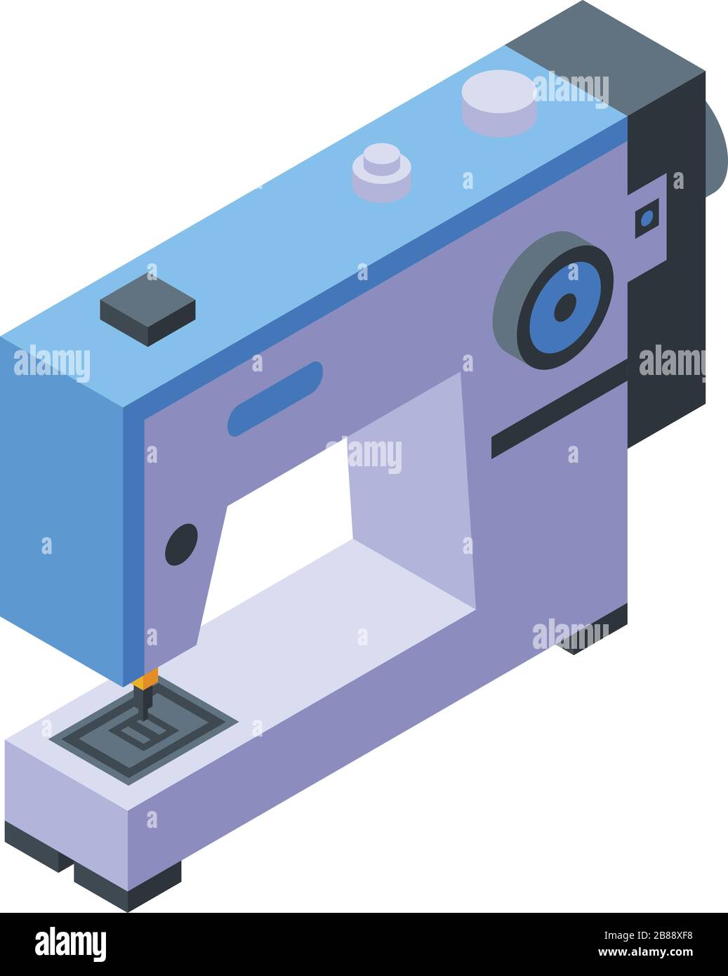 Modern sew machine icon, isometric style Stock Vector Image & Art - Alamy