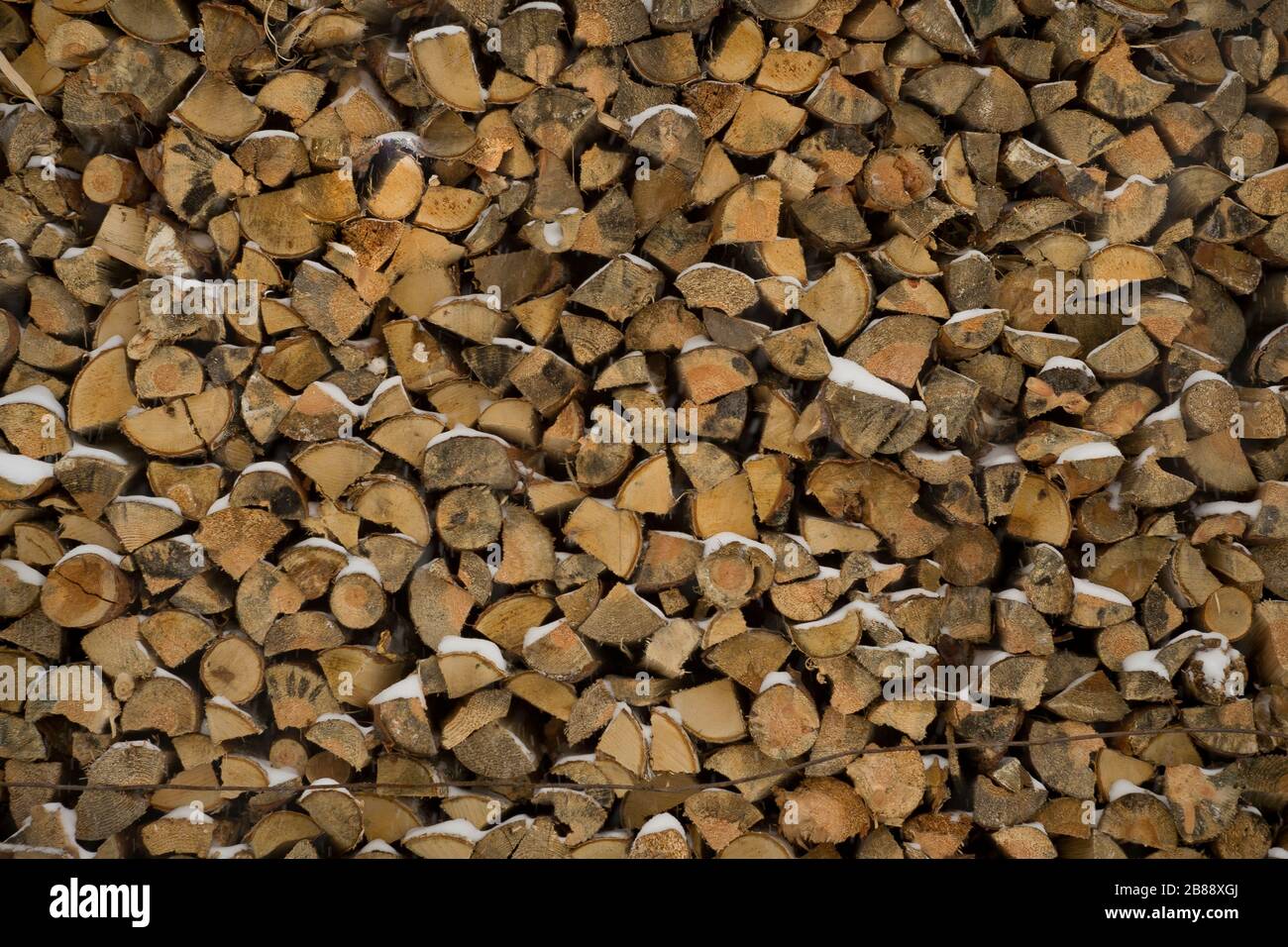 wall firewood, background of chopped logs in a pile Stock Photo - Alamy