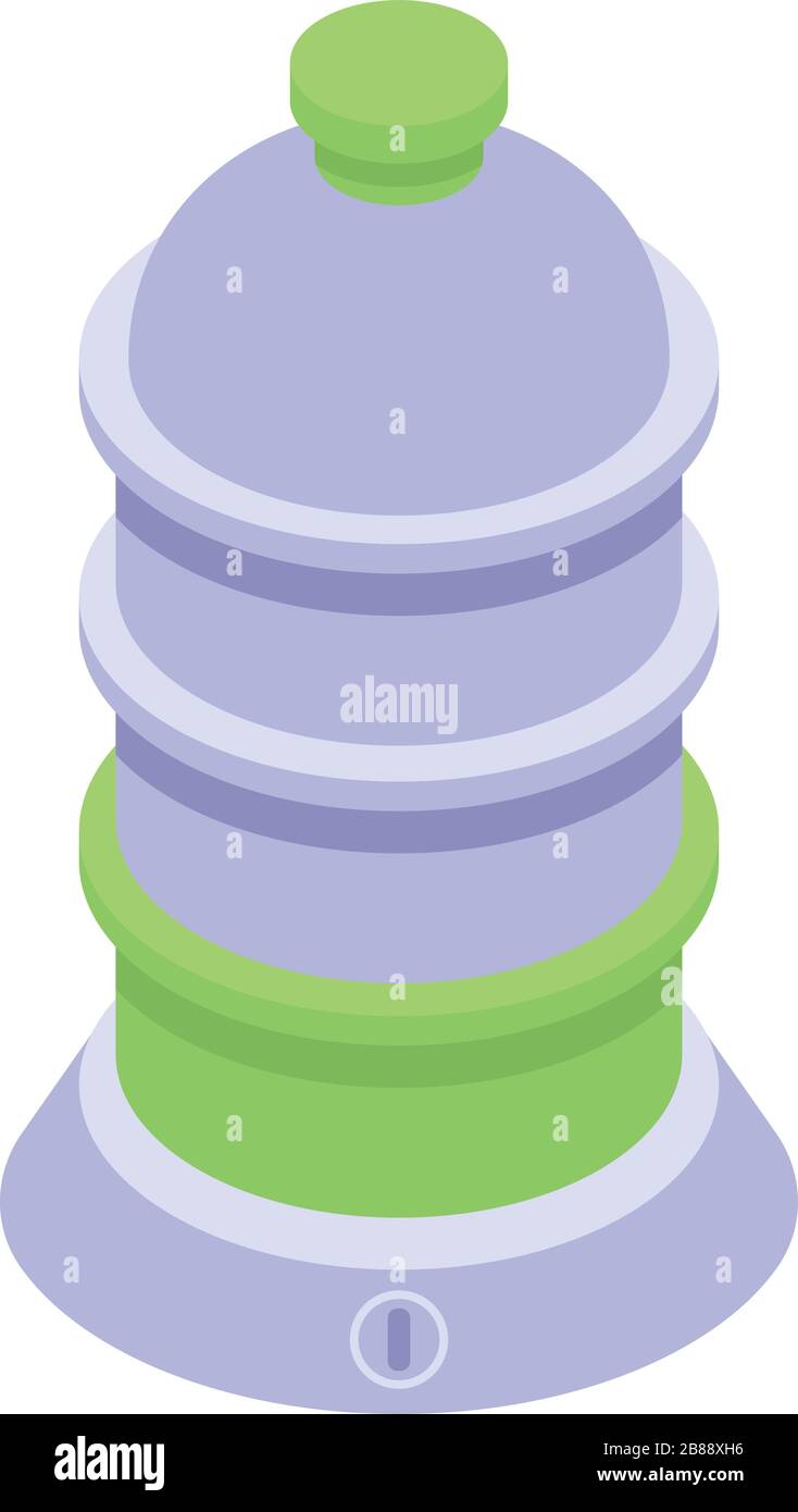 Steamer equipment icon, isometric style Stock Vector