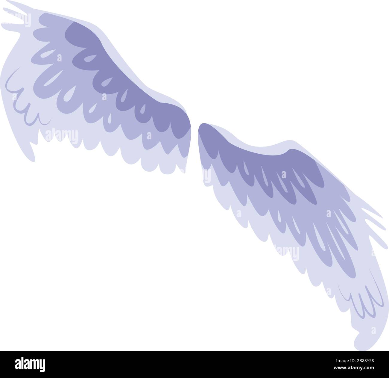 Eagle wings icon, isometric style Stock Vector
