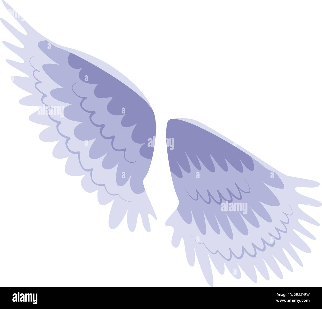 Bird wings icon, isometric style Stock Vector