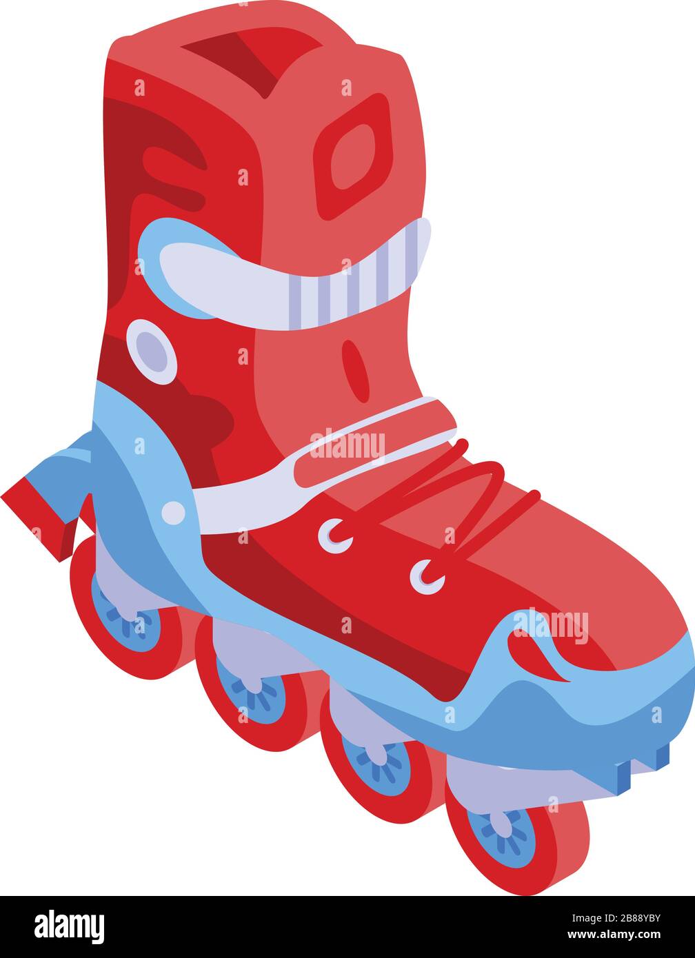 Red roller skates Stock Vector Images Alamy