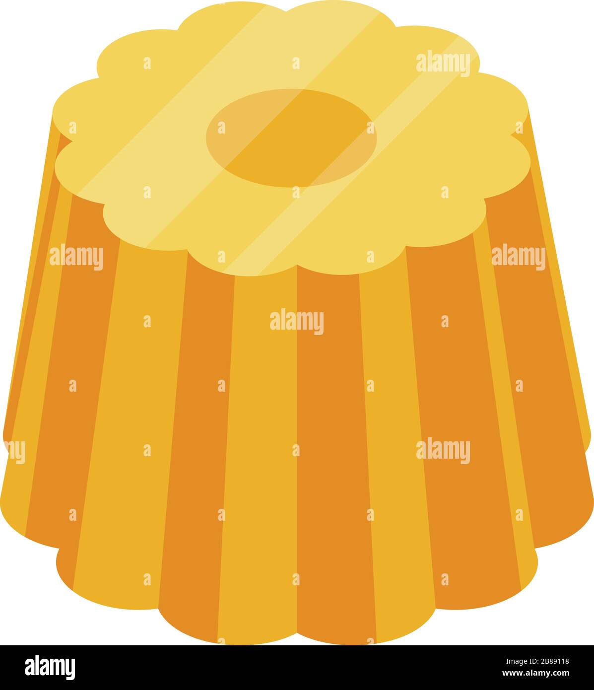 Apricot jelly icon, isometric style Stock Vector