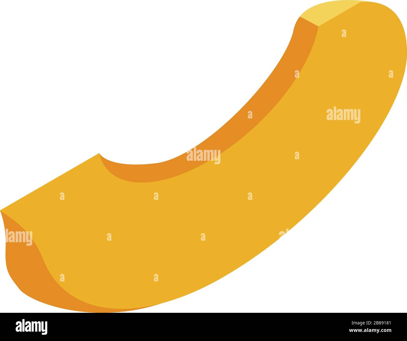 Apricot fresh slice icon, isometric style Stock Vector