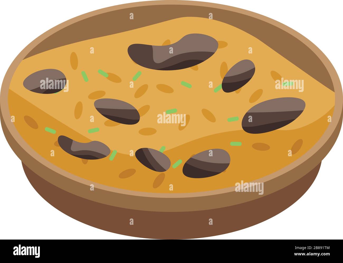 Rice meat dish icon, isometric style Stock Vector Image & Art - Alamy