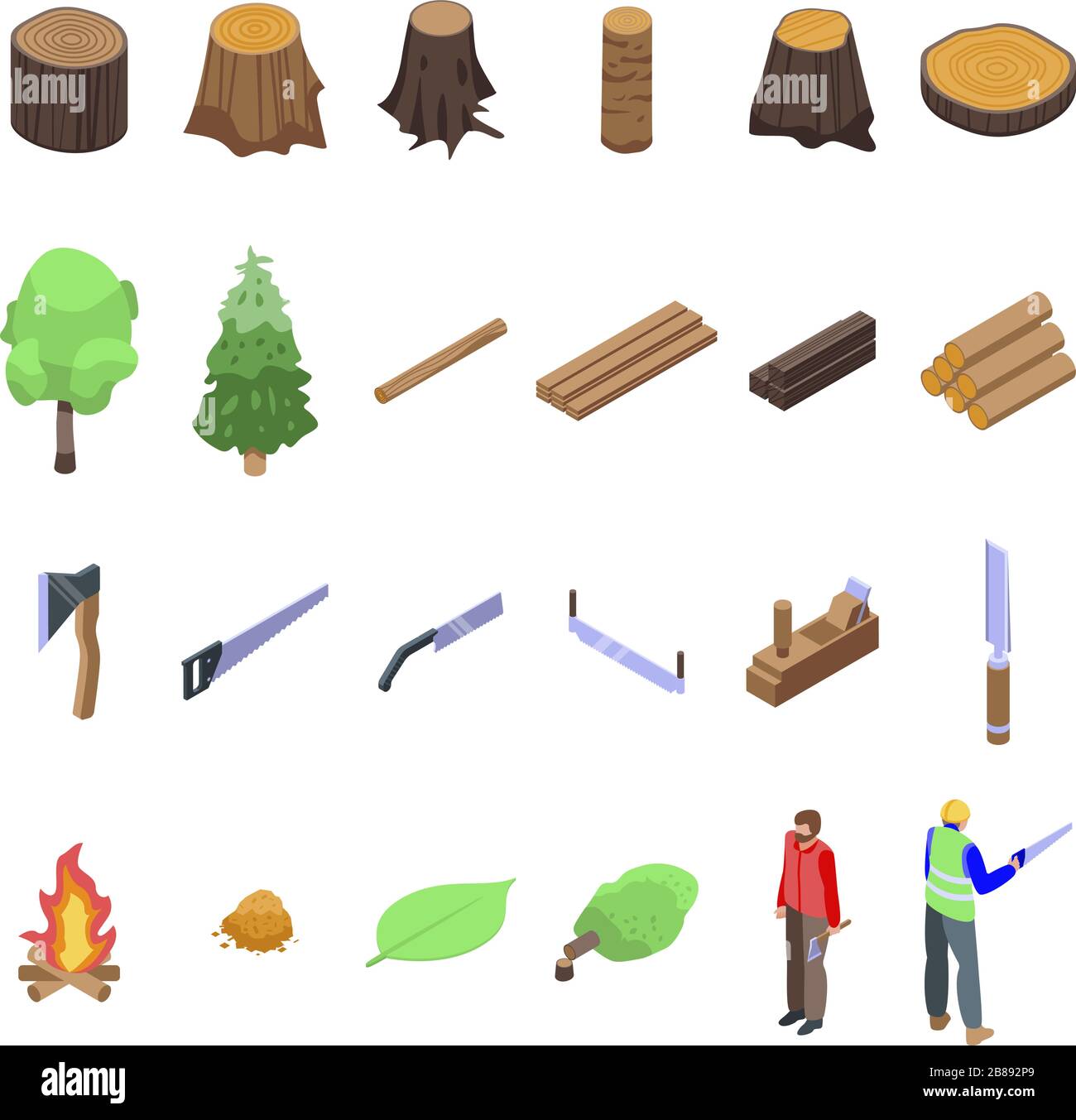 The forest is the lungs of the planet Stock Vector Images - Alamy