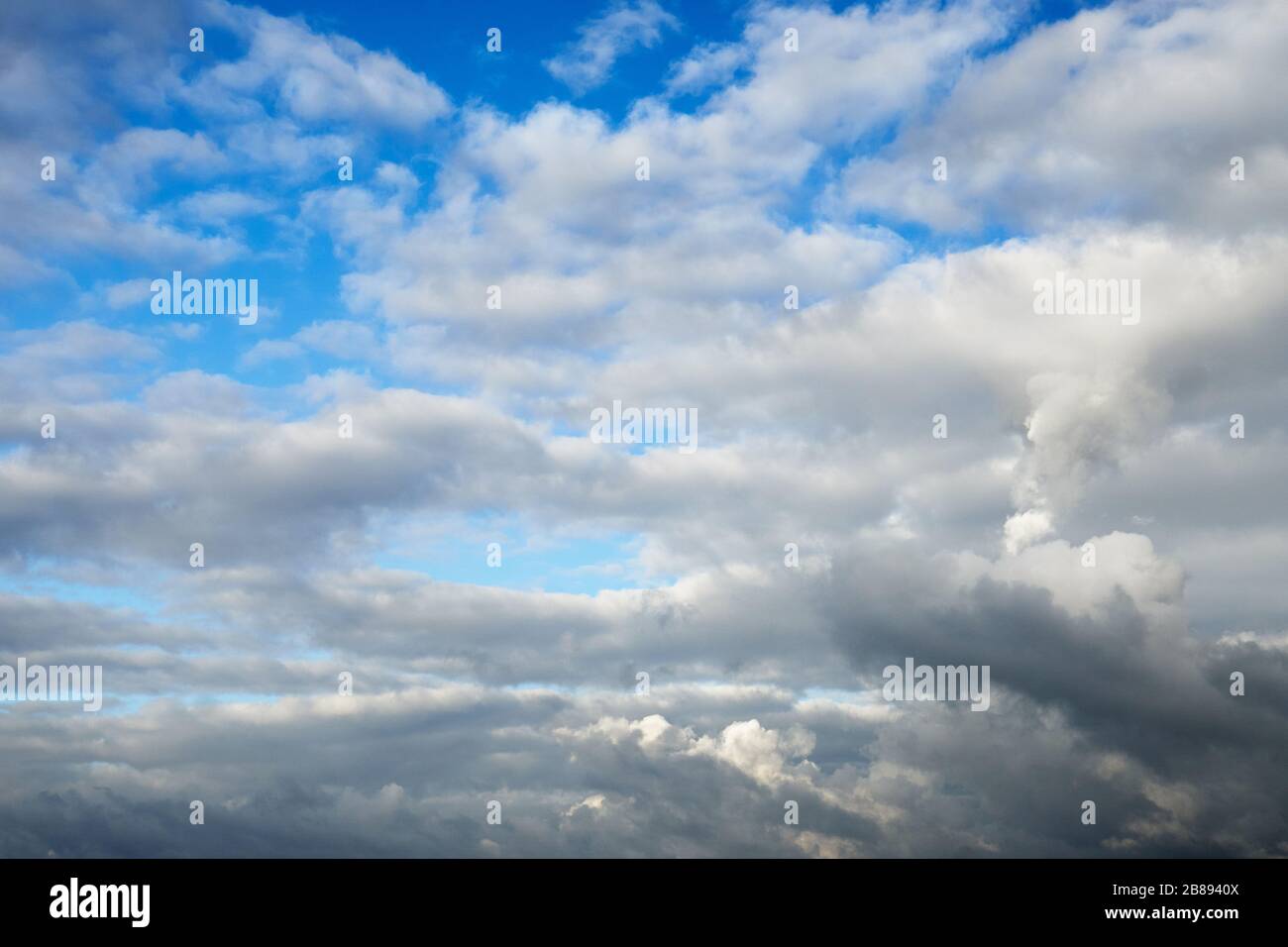 Dark clouds background. Dramatic cloudy sky. Stock Photo