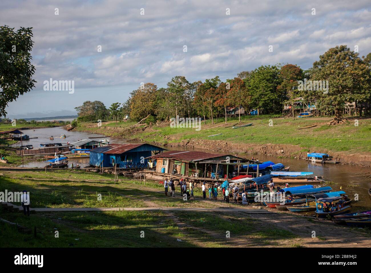 Terminal, port, Leticia Amazon, Rain Forest,Colombia South America ...