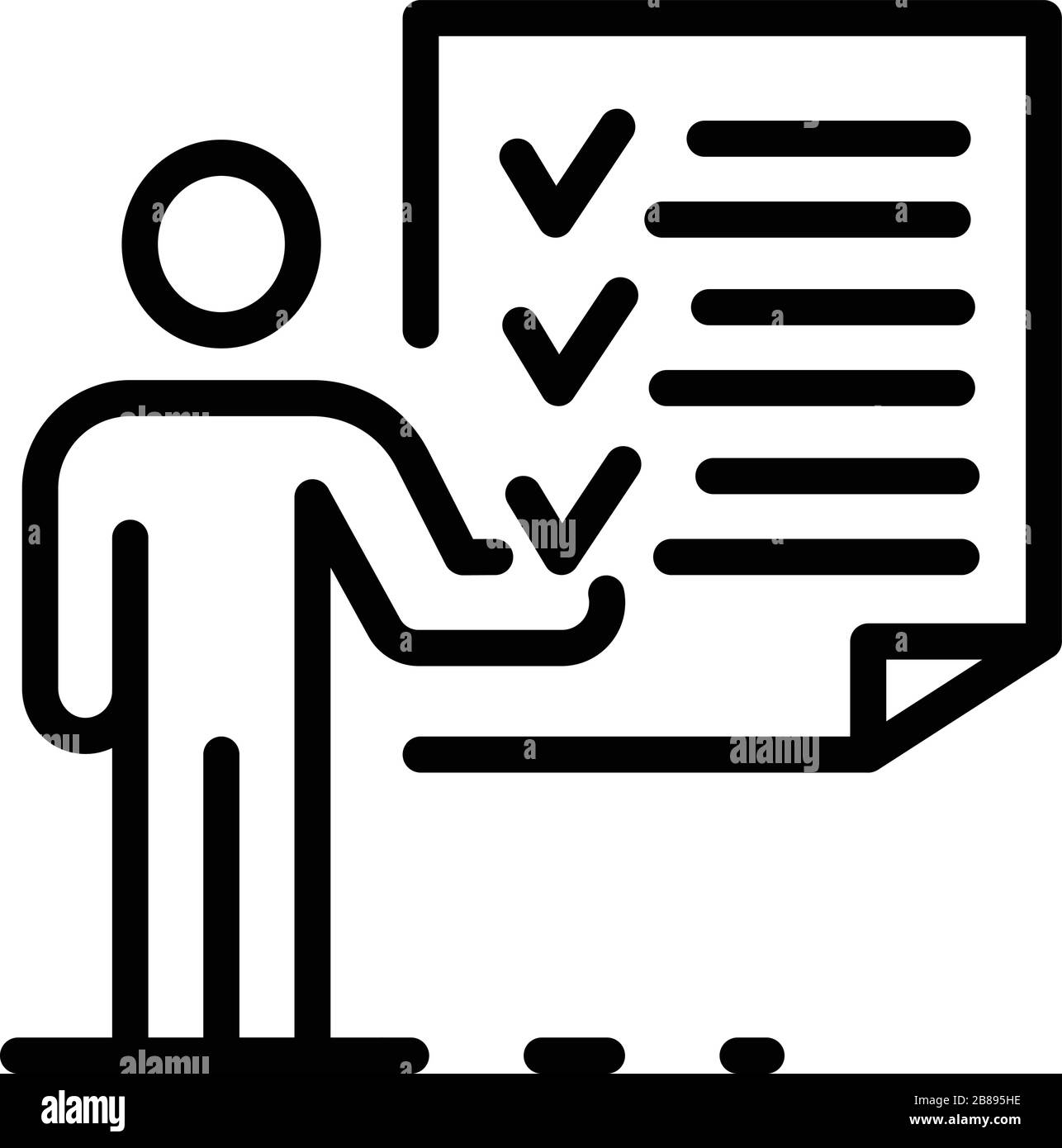 Life skills checklist icon, outline style Stock Vector Image & Art - Alamy