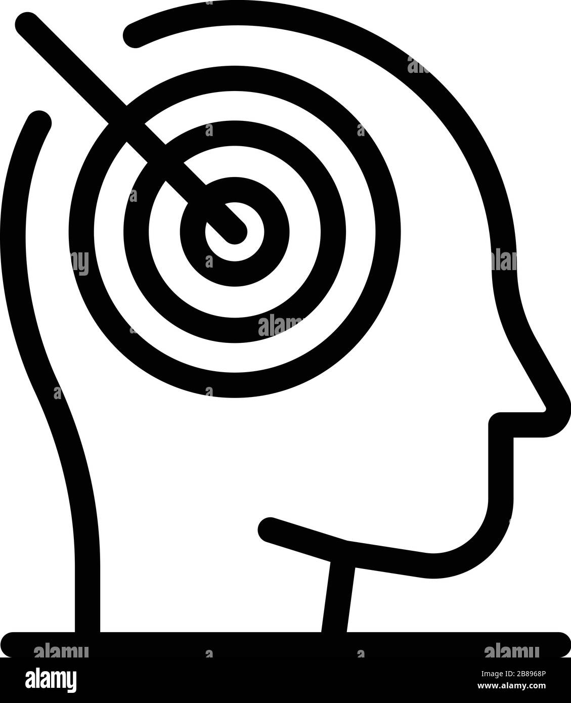 Business target icon, outline style Stock Vector Image & Art - Alamy