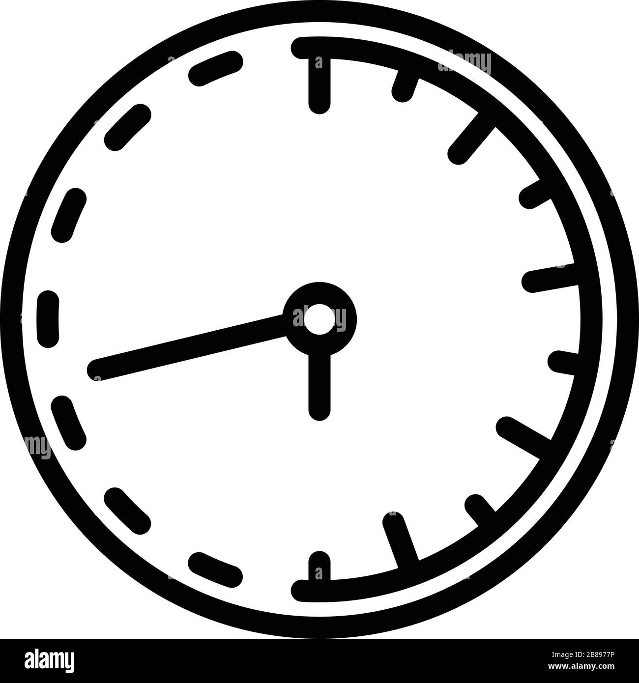 Classic wall clock repair icon, outline style Stock Vector Image & Art