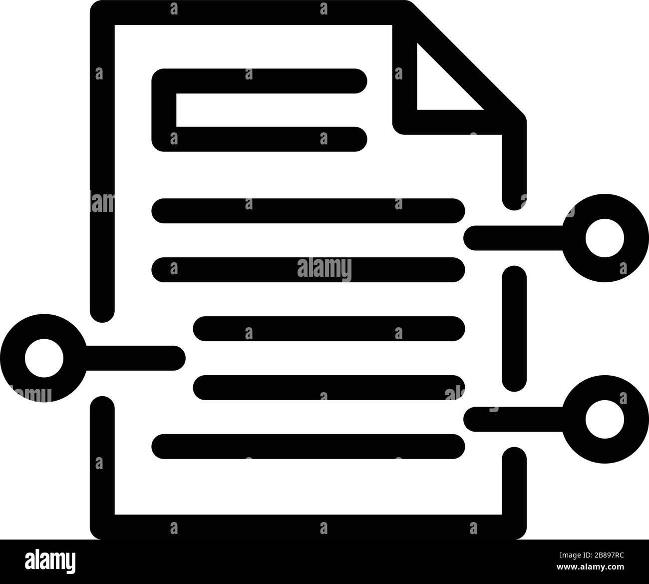 Summary Resume Icon Outline Style Stock Vector Image And Art Alamy 8202