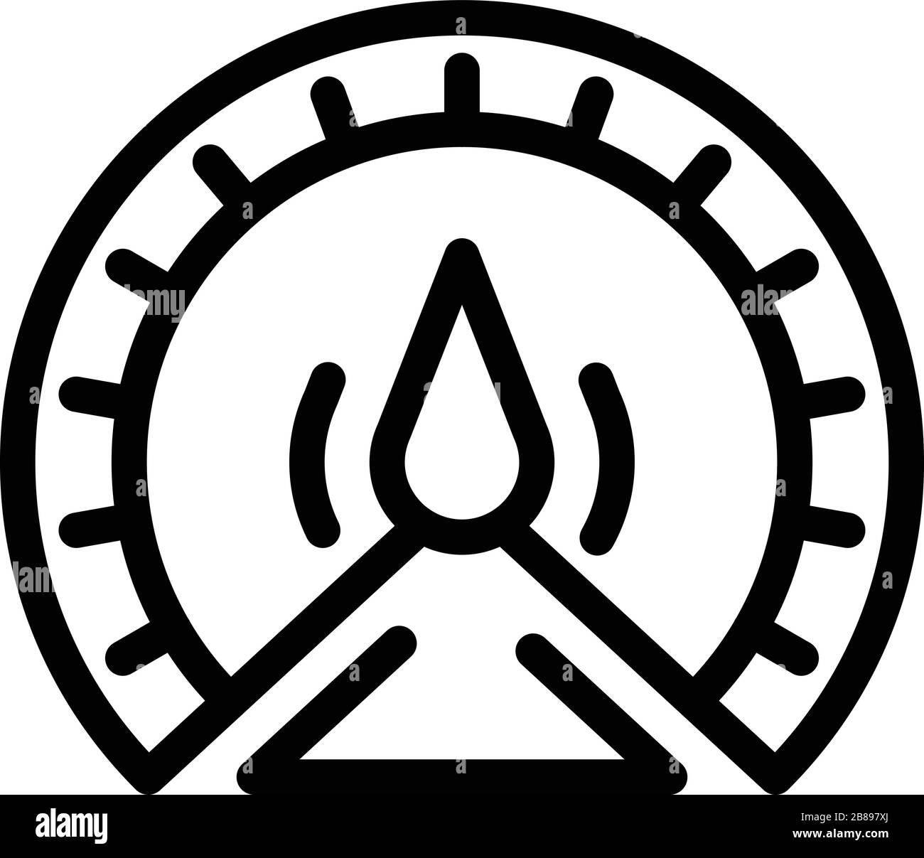 Barometer dashboard icon, outline style Stock Vector Image & Art Alamy