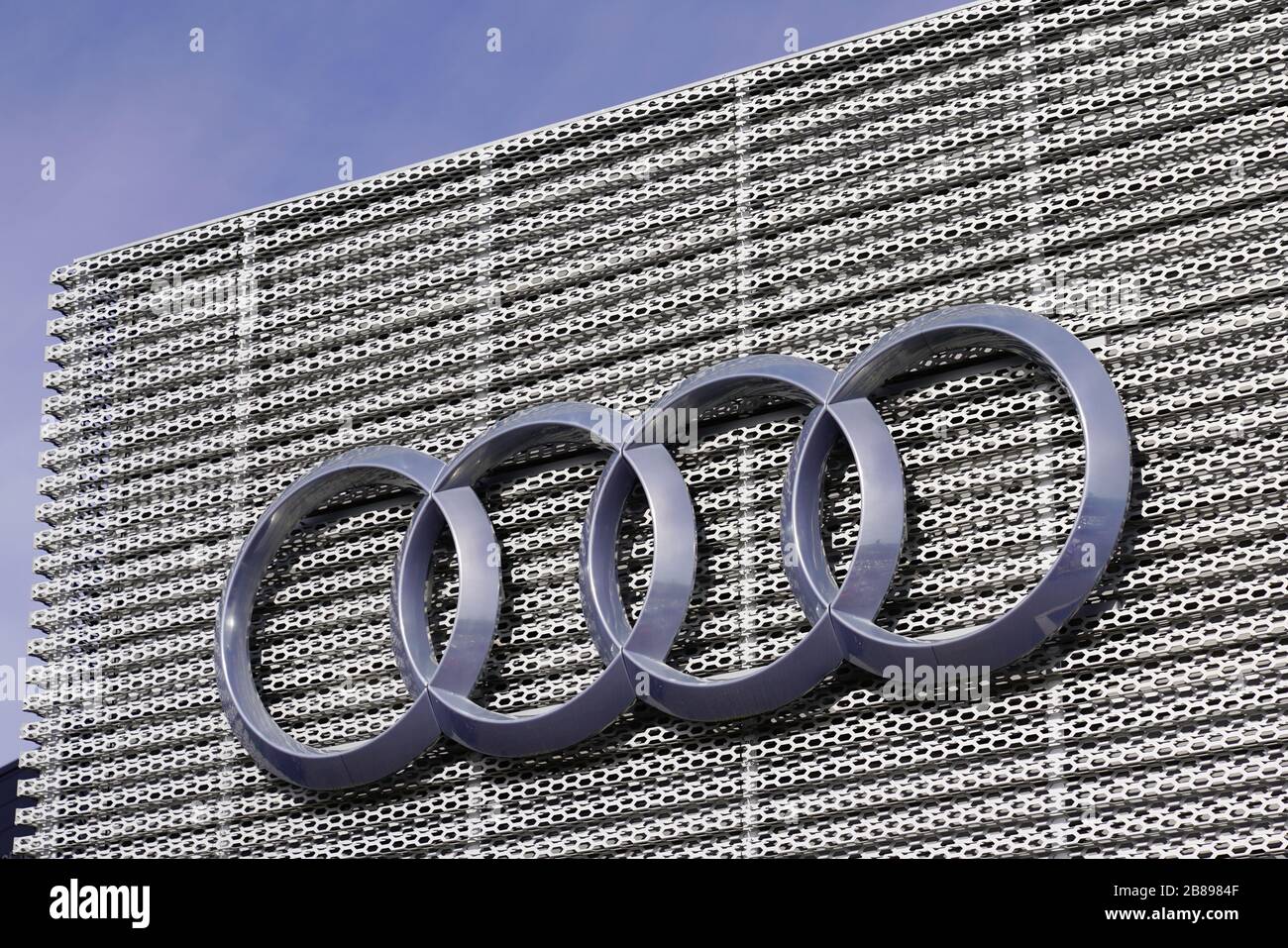 Bordeaux , Aquitaine / France - 10 27 2019 : AUDI logo car sign shop ...