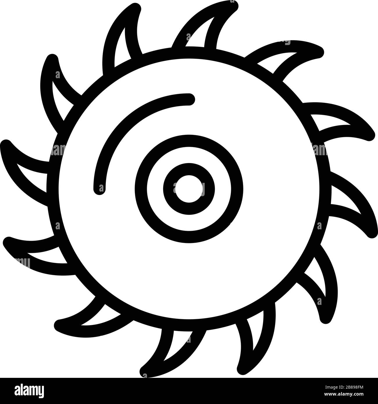 Circular blade icon, outline style Stock Vector Image & Art - Alamy