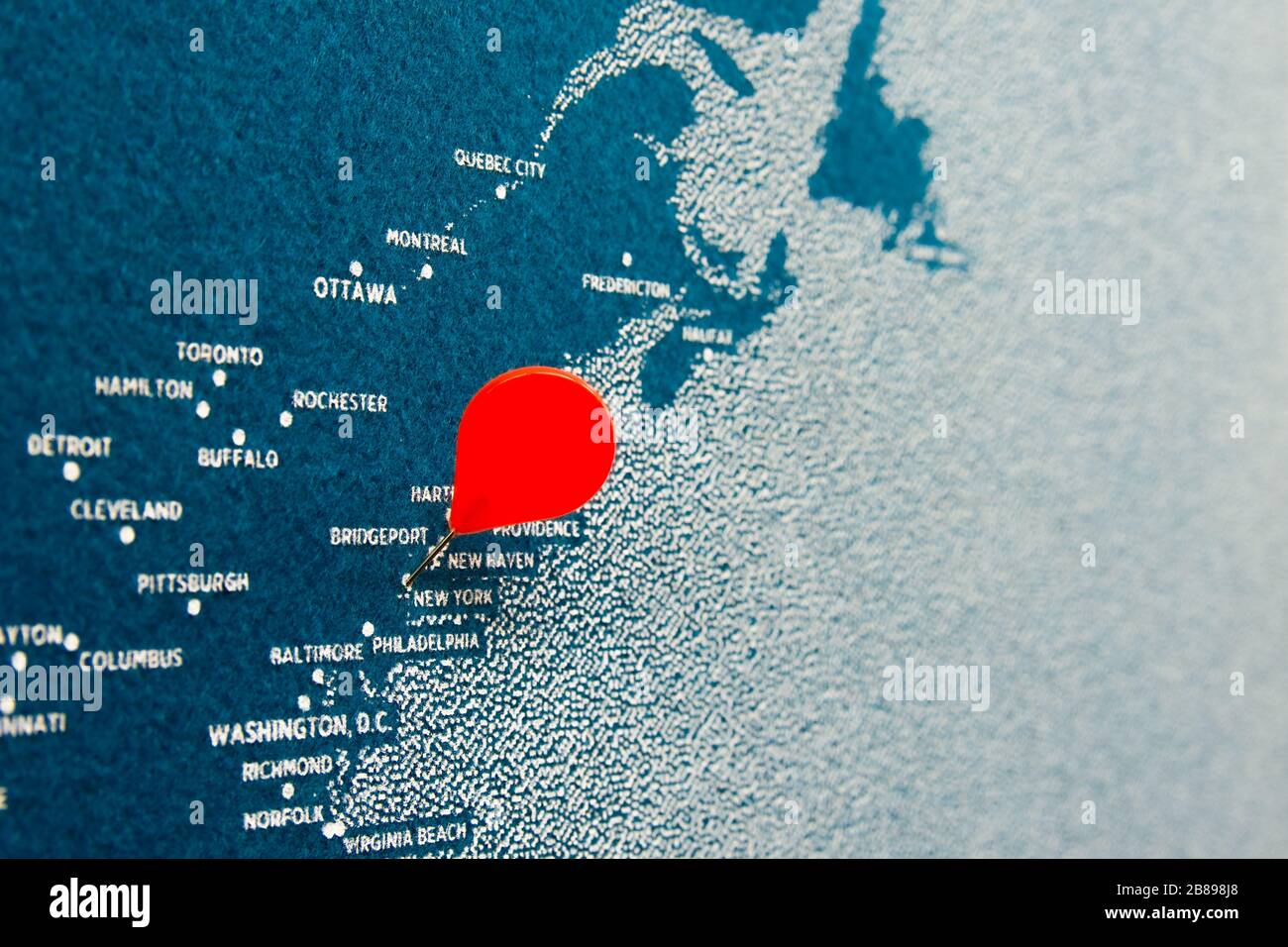 Wall map with pins hi-res stock photography and images - Alamy