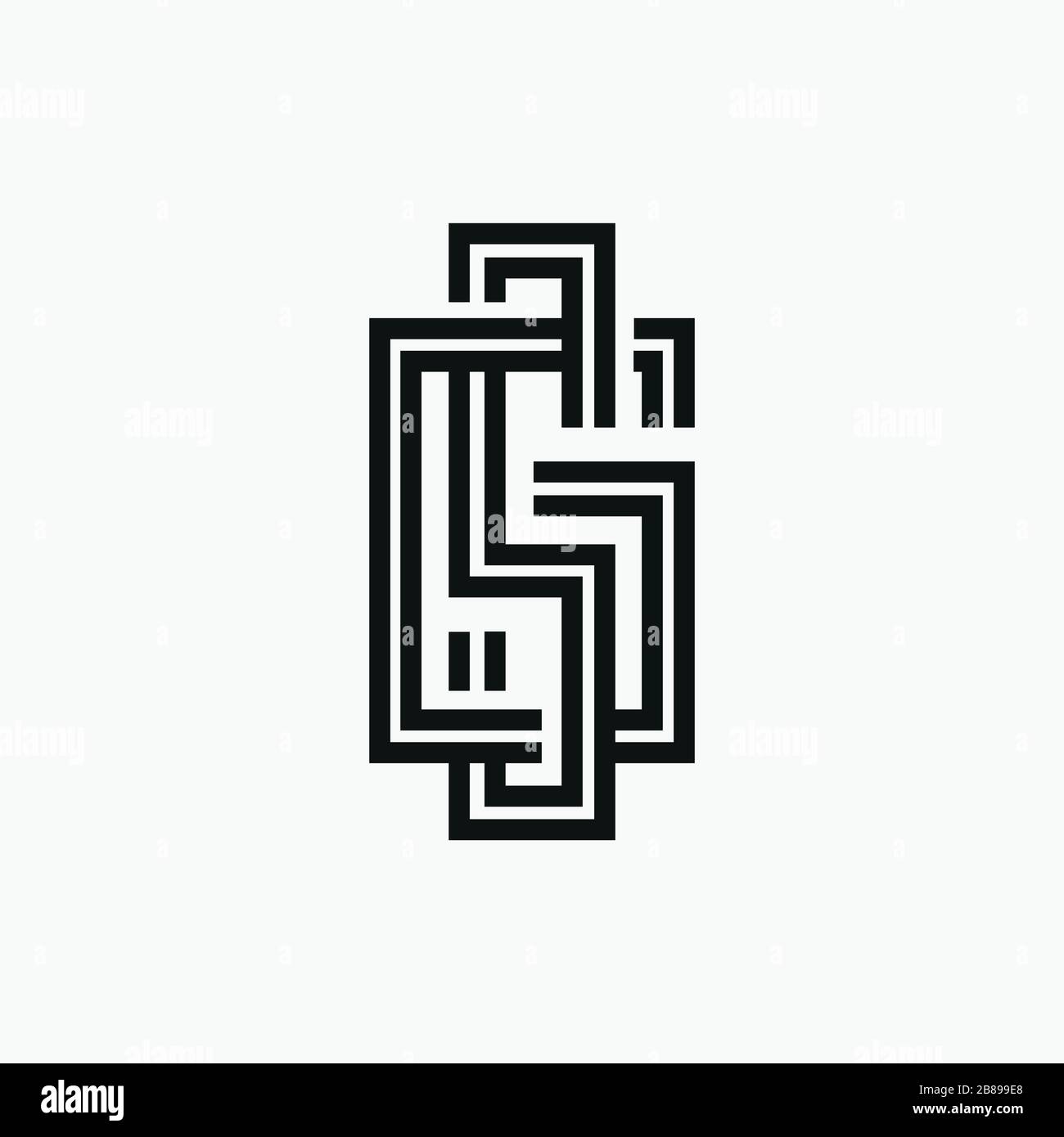 Initial letter sg or gs logo vector design Stock Vector Image & Art - Alamy
