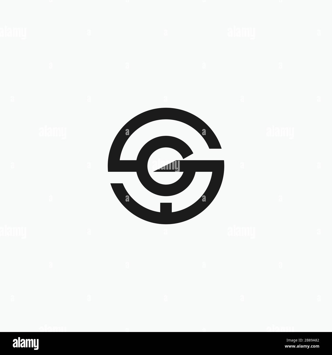 Initial letter sg or gs logo vector design Stock Vector Image & Art - Alamy