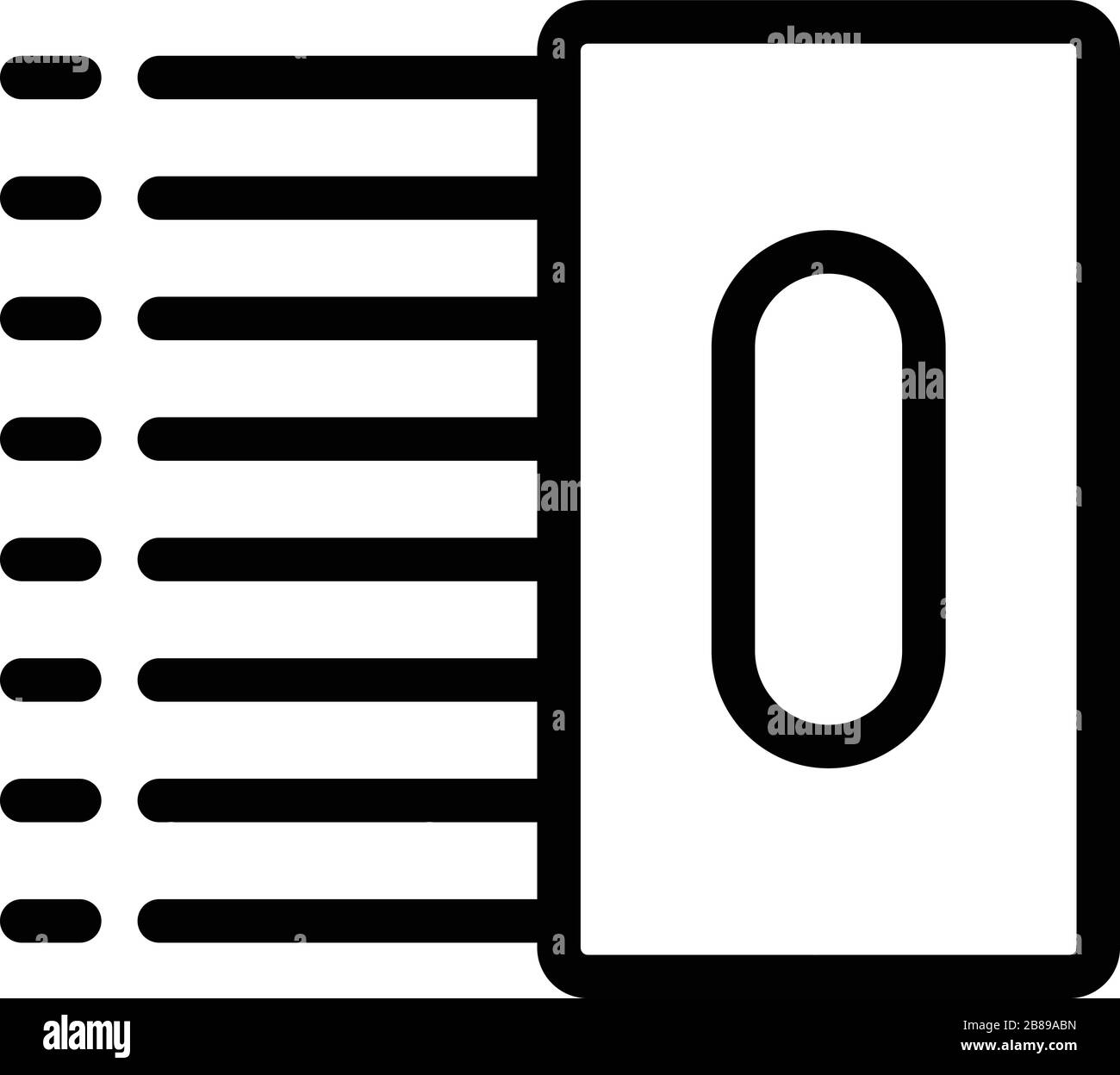 Tiler tool icon, outline style Stock Vector