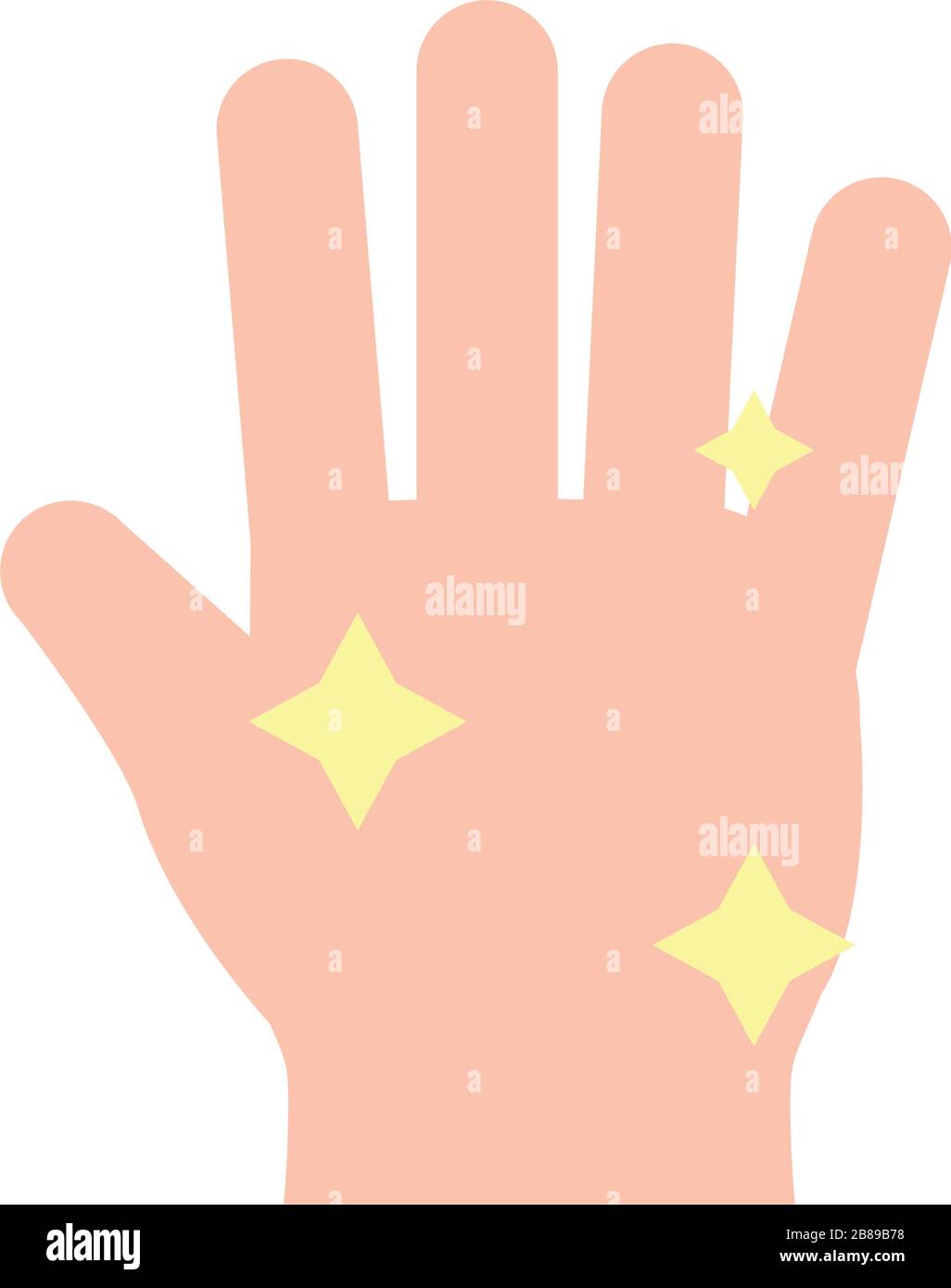 Isolated clean hand flat style icon vector design Stock Vector Image ...