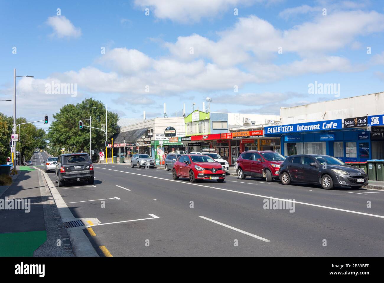 New North Road, Mount Albert, Auckland, New Zealand Stock Photo