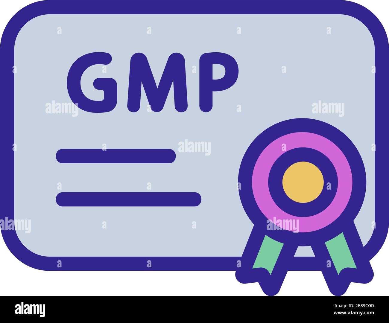 a sign of quality icon vector outline illustration Stock Vector Image