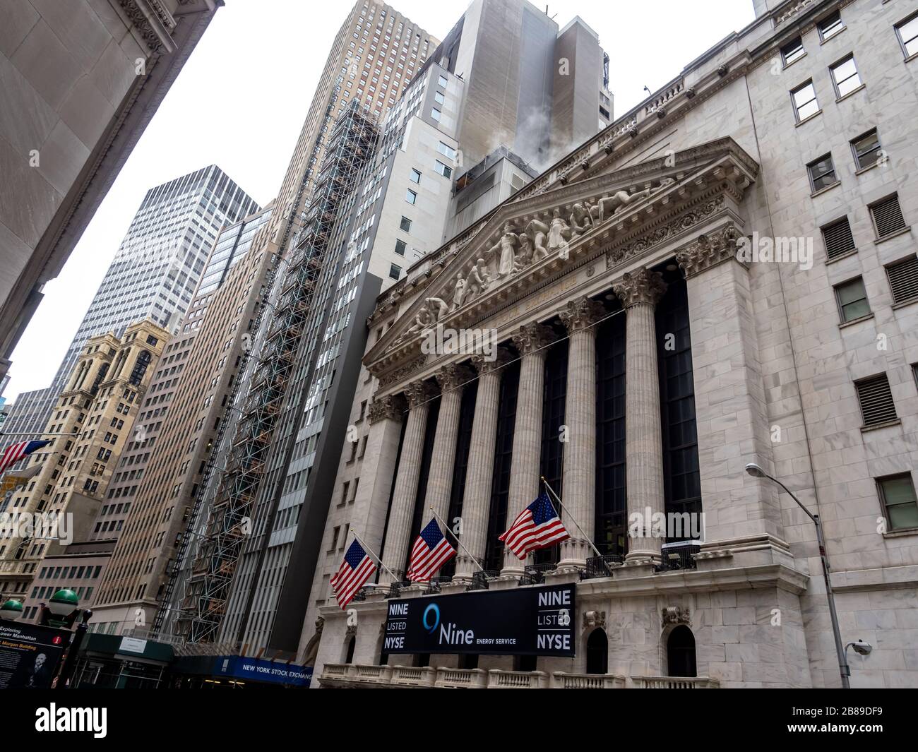 the New York Stock Exchange in Manhattan, New York City, USA Stock Photo