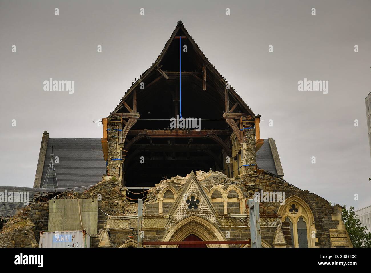 Earthquake ruined bell tower hi-res stock photography and images - Alamy