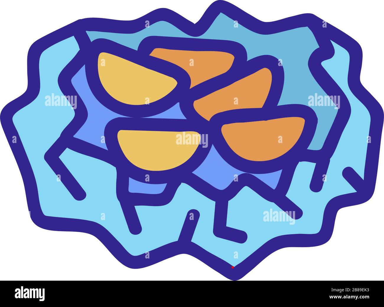 crumpled foil icon vector outline illustration Stock Vector Image & Art ...