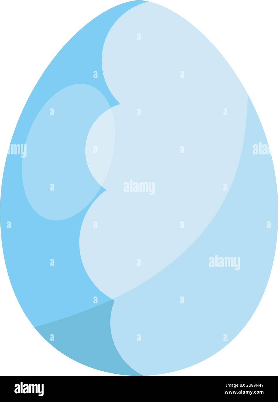 Decorated easter eggs icons Stock Vector