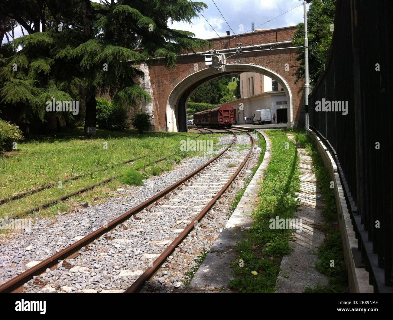 'Deutsch: Bahnhof Vatikan von außen geöffnet; May 2014; Self-photographed; SBL1980; ' Stock Photo