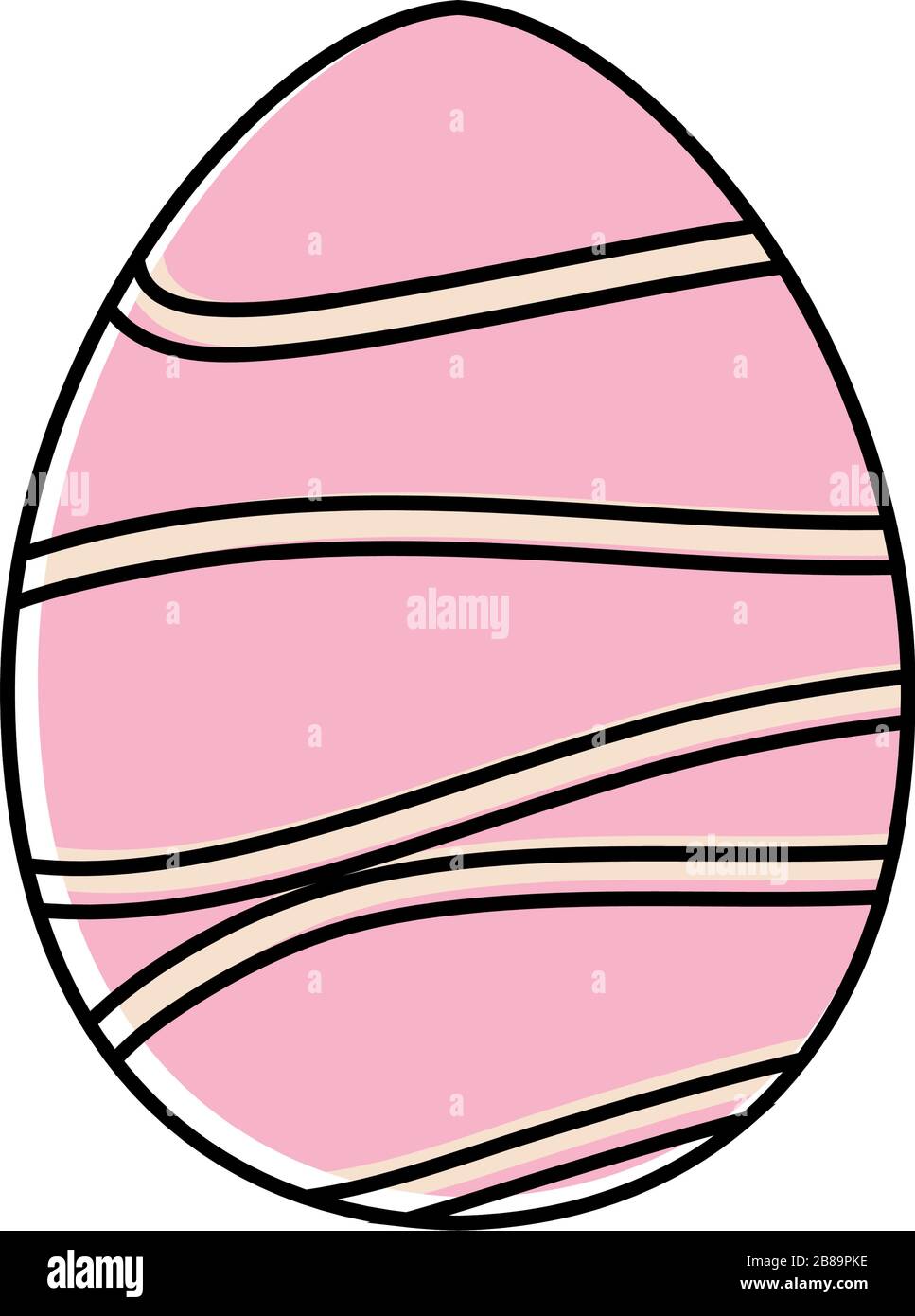 Decorated easter eggs icons Stock Vector
