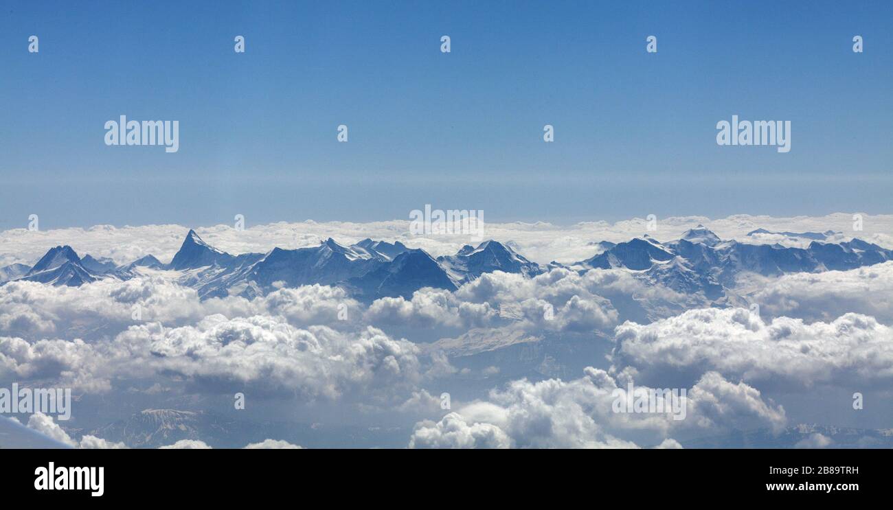 General view of Saint-Gervais Mont-Blanc in winter. France Stock Photo -  Alamy