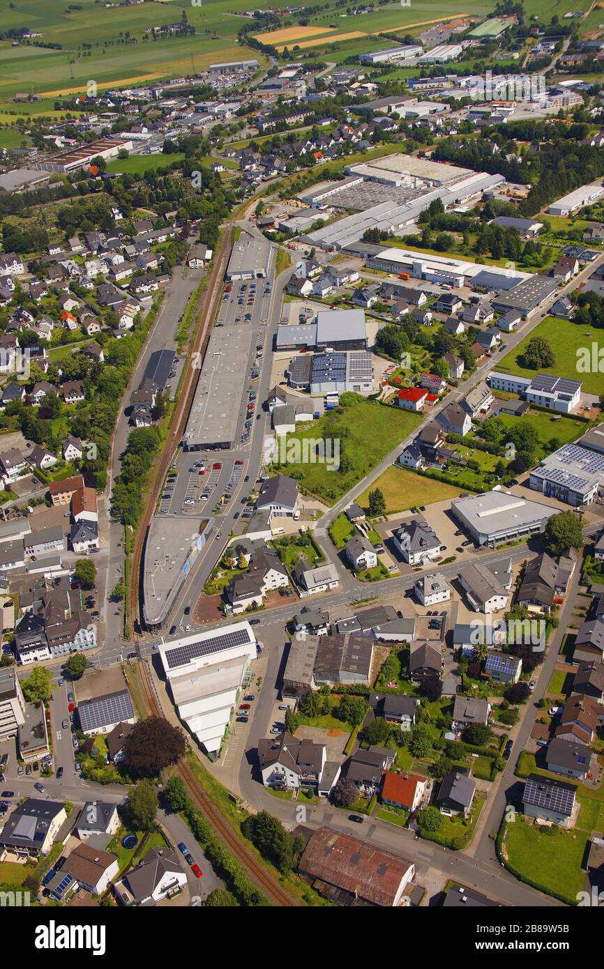 Aerial view urban railtracks train hi-res stock photography and images ...