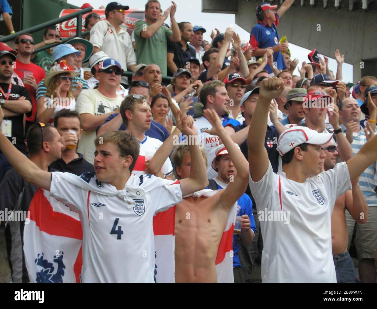 'English: England's en:Barmy Army. en:Sydney Cricket Ground, Tuesday 2 January 2007.; 3 January 2007 (original upload date); Transferred from en.wikipedia to Commons.; The original uploader was One Salient Oversight at English Wikipedia.; ' Stock Photo