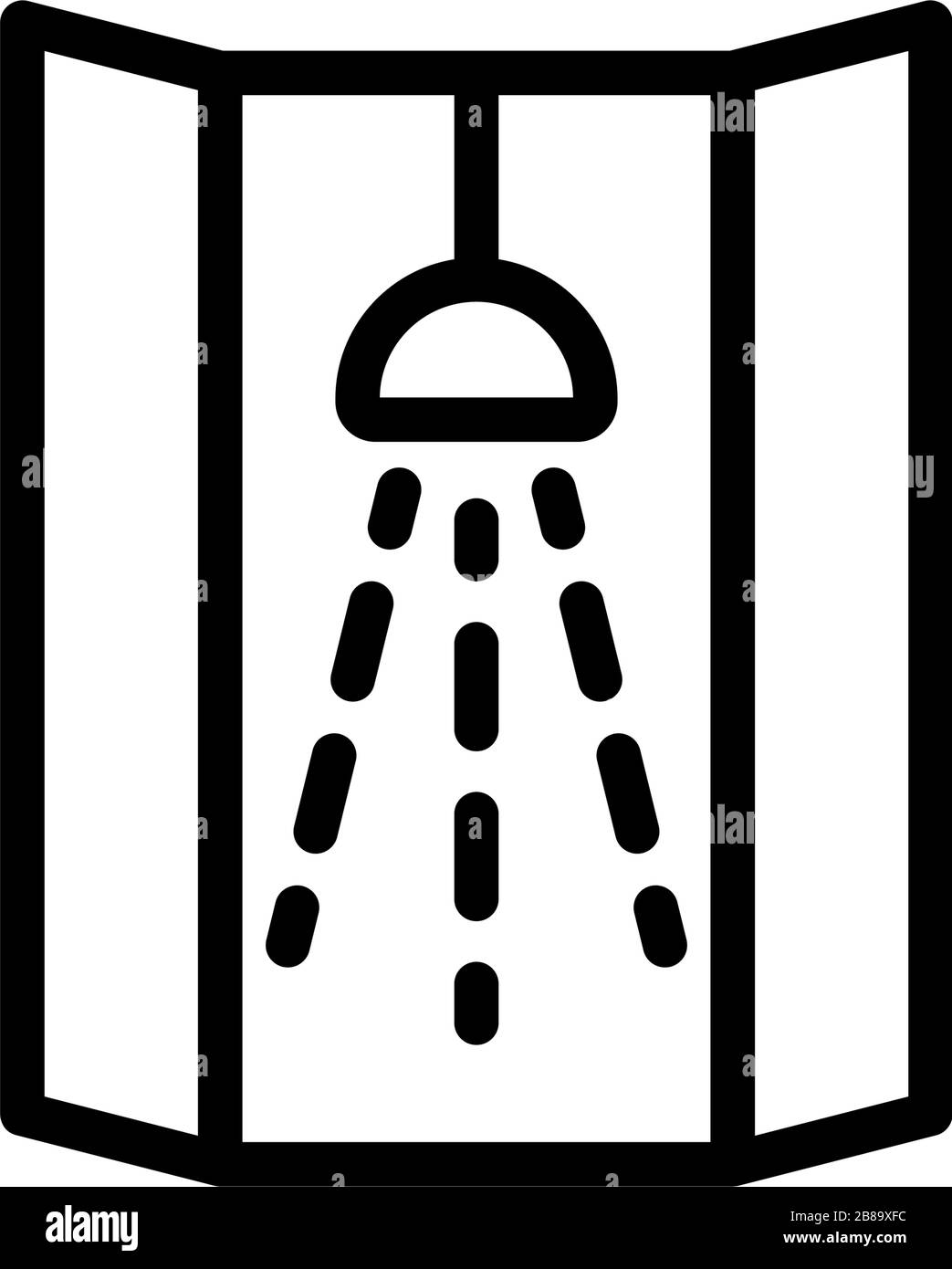 shower icon vector outline illustration Stock Vector Image & Art - Alamy