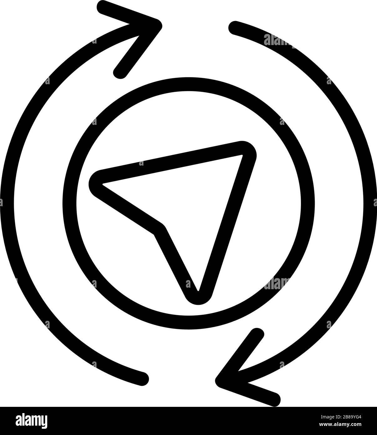 the Navigator online icon vector outline illustration Stock Vector ...